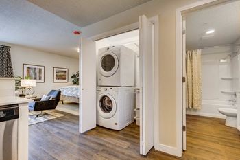 Washer dryer in unit